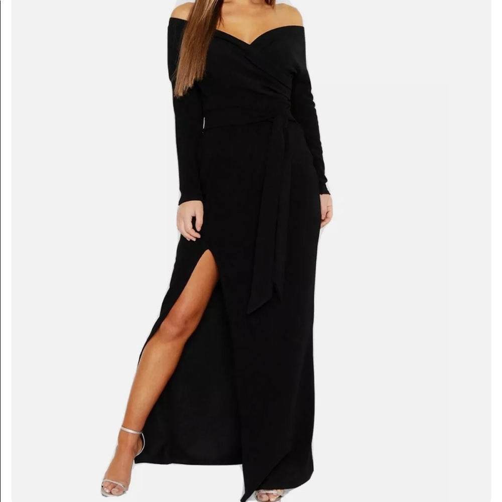 Off the shoulder maxi dress